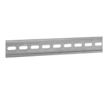 Rail Din Omega En Acier 35 X 7,5 Mm Longueur 0,3 M Trous Oblongs 15 X 6,1 Mm