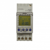 Horloge Digitale Hebdomataire Rail Din 2m 230v Ac 1 Contact Inverseur 58 Pas