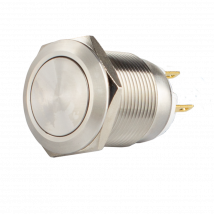Bouton Poussoir Acier Inox D 19 Mm Contact No+nc