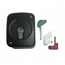 Contacteur À Clé Rideau Métallique Avec Déverouillage Intégré Alu Antivandale