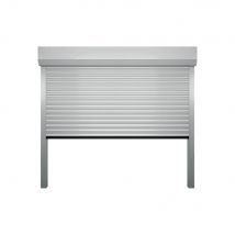 Porte De Garage Enroulable Alu Blanc L2.5m X H2m Lame De 77 2 Télécommandes Et Palpeur Radio Prête À Poser Fabriqué En France - Fabriquant: 4M