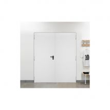 Porte Métallique Industrielle Double De Service L900+400xh2050 - Fabriquant: 4M