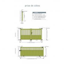 Portail Aluminium Coulissant Paca L3mxh1,20m - Fabriquant: 4M