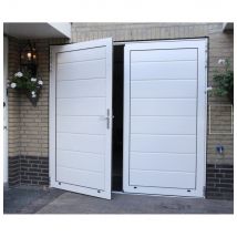 Double Porte Battante Isolée L2400xh2000 Blanche - Fabriquant: 4M