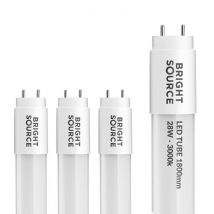 Multipack of 10x Bright Source 6ft 28w 3000k T8 LED Tube - Warm White