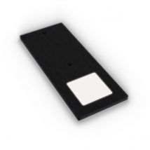 12v 3.5w LED 4000k Slim Rectangle Under Cabinet Light - Black - Cool White