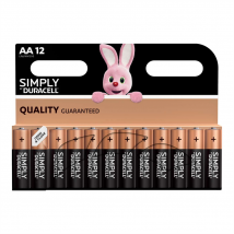 Duracell Simply AA Alkaline Batteries - 12 Pack