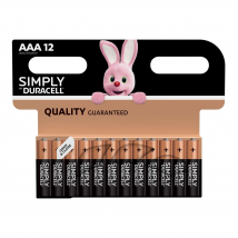 Duracell Simply AAA Alkaline Batteries - 12 Pack