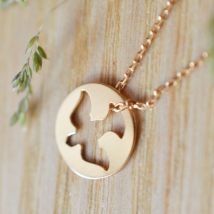 Pendentif Mini colombe ajourée - En Or - Laudate