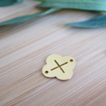 Mini croix trèfle bracelet
