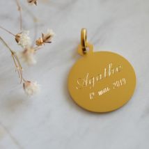 Médaille de baptême Jésus de Fra Angelico - En Or - Laudate