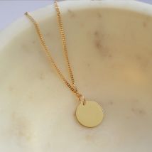Pendentif Jeton en or personnalisable - En Or - Laudate