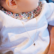 Médaille maille forçat rond plaqué or - En Or - Laudate