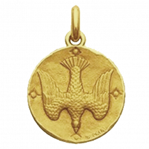 Médaille de Baptême Médaille de baptême Saint Esprit - En Or - Laudate