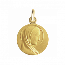 Médaille de Baptême en - Médaille Sancta Maria - Laudate