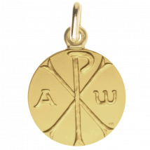 Médaille de baptême Symbole du Chrisme - En - Laudate