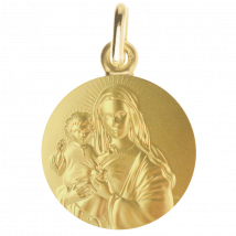 Médaille de Baptême Notre Dame du Sacré-Coeur - En - Laudate