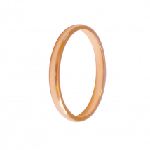 Alliance demi jonc or rose - T63 - Alliance de mariage - Laudate