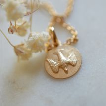 Médaille de Baptême Médaille de baptême Mini Saint Esprit - En Or - Laudate