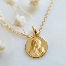 Médaille de Baptême Médaille de baptême Mini Maternité - En Or - Laudate