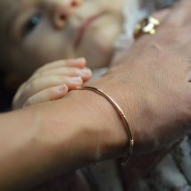 Bracelet jonc ouvert doré Constance - En Or - Laudate