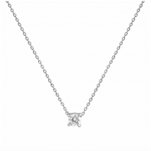 Solitaire diamant sur collier - Laudate