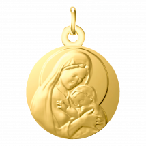 Médaille de baptême Amour Eternel - En Or - Laudate