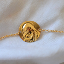 Médaille Vierge à l'Enfant Rayonnant Or - En Or - Laudate