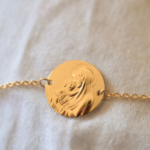Médaille Madone de Boticelli - En Or - Laudate