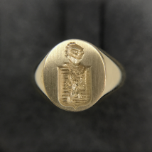 Chevalière Homme Ovale Or Jaune 16x13.5mm - Laudate