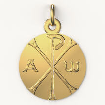 Médaille de baptême Symbole du Chrisme - En Or - Laudate