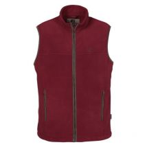 Gilet polaire scotland - percussion bordeaux - xl
