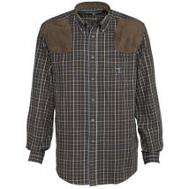 Chemise chasse sologne marron - percussion s