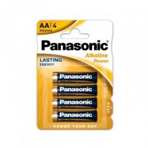 Blisterverpakking 4 Panasonic 1.5V Alkaline Batterijen Batterijen type AA/LR06 -1,5 V