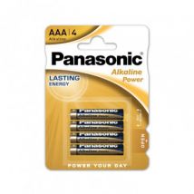 Blisterverpakking 4 Panasonic Alkaline Batterijen type AAA/LR03 1,5 V -1,5 V