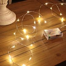 Lichtslinger Rosé Goud LED op Batterijen 5m/10m -10 m