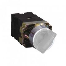Verlichte Schakelaar MAXGE 2 posities 1NC + 1NO -Wit