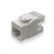Conector Slim Vrouwelijk UTP RJ45 CAT6 180o -Grijs
