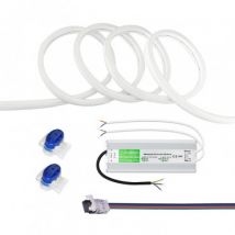 Neon LED Kit 24V DC 120LED/m 5m met IP65 voeding -Verschillende opties
