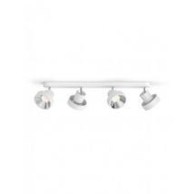Plafondlamp PHILIPS Bukko LED 4x4.3W met 4 Spotlight -Wit