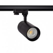 Spotlight New Mallet zwart LED 30W Dimbaar No Flicker voor Driefasige Rail (UGR 15) -Helder Wit 4000K - 4500K