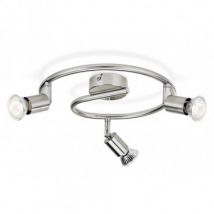 Plafondlamp PHILIPS Limbali met 3 Spotlights -Verchroomd