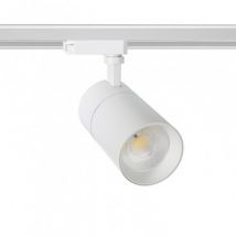 Spotlight New Mallet LED 20W Wit Dimbaar No Flicker voor Eenfasige Rail (UGR 15) -Warm Wit 3000K - 3500K