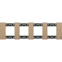 Afdekplaat 2 x 4 Houten Modules BTicino Living Now KA4802M4L_ -Verschillende opties