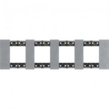 Afdekplaat 2 x 4 Metalen Modulen BTicino Living Now KA4802M4_ -Verschillende opties