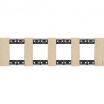 Afdekplaat 2 x 4 Metalen Modulen BTicino Living Now KA4802M4_ -Verschillende opties
