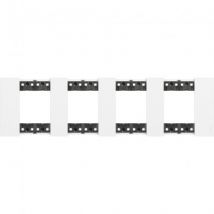 Afdekplaat 2 x 4 Module BTicino Living Now KA4802M4K_ -Wit