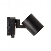 Track Armatuur Spot Enkelfasige Rail Jiuk voor GU10 lamp -Zwart