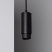 Hanglamp Aluminium voor Multihoek 10-50o GU10 lampen Quartz -Zwart