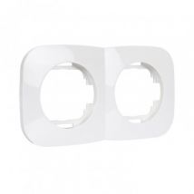 Frame 2-module voor Mechanismen Classic Rond -Wit